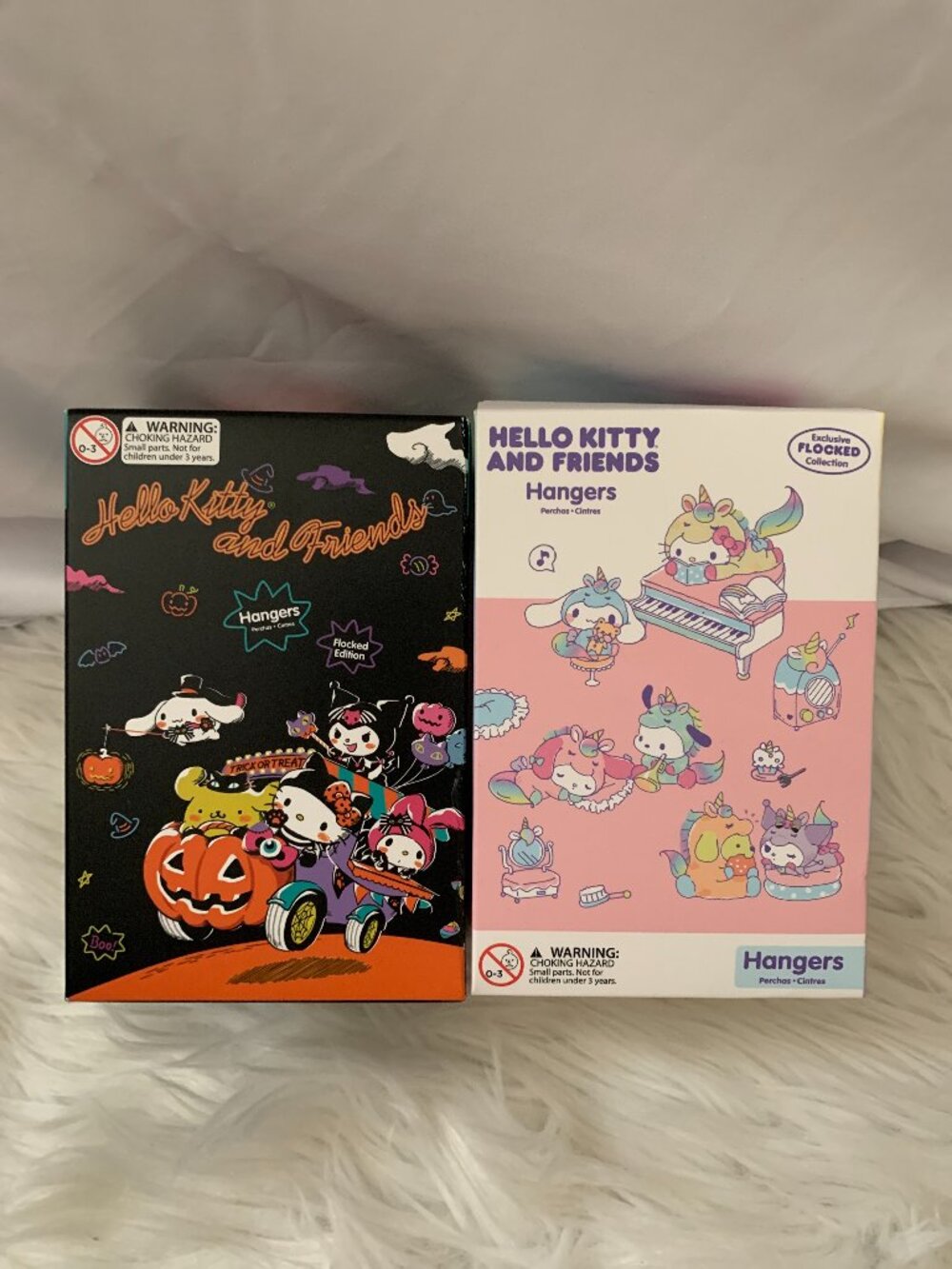 HELLO KITTY & FRIENDS Halloween & Unicorn Blind Box Flocked Edition Hangers SET